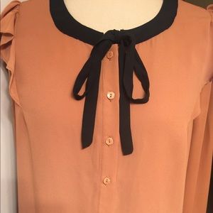 ❤️ One Clothing Tie Neck Blouse